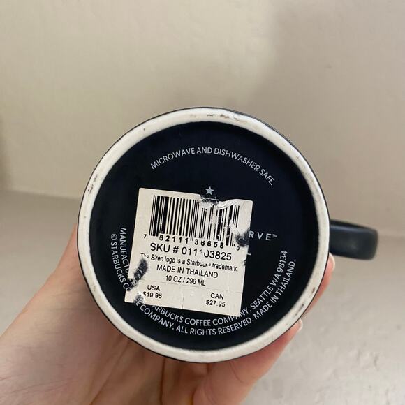 Starbucks Reserve Roastery Chicago Coffee Mug 10 Oz Black White Tea - Picture 5 of 5